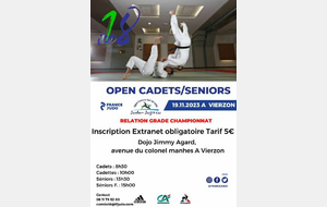 Open Cadets/Seniors
